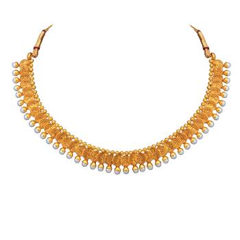 Gold crystal necklace-sets 2