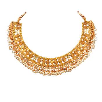 Gold crystal necklace-sets 2