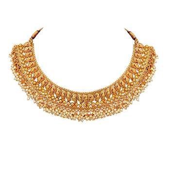 Gold crystal necklace-sets 2