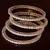 White Gold Plated AAA CZ Embellished 2 Pairs of American Diamond Bangles BD377
