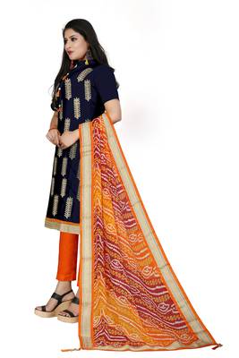 Blue Embroidered Cotton Salwar 2