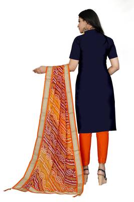 Blue Embroidered Cotton Salwar 3