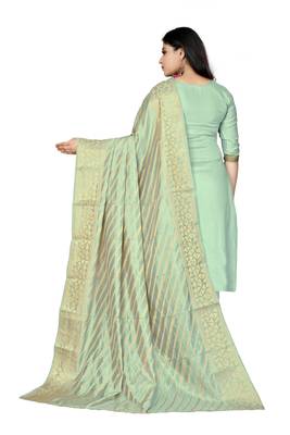 Light-Green Embroidered Cotton Salwar 3
