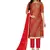 Red Embroidered Cotton Salwar