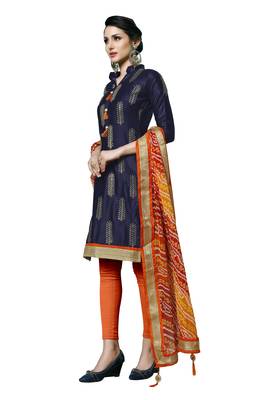 Blue Embroidered Cotton Salwar 2