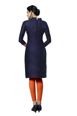 Blue Embroidered Cotton Salwar 3