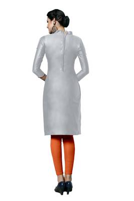 Grey Embroidered Cotton Salwar 3