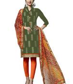 Green Embroidered Cotton Salwar