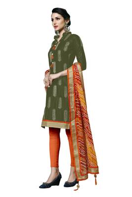 Green Embroidered Cotton Salwar 2