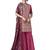 Magenta embroidered chanderi silk salwar