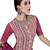 Magenta embroidered chanderi silk salwar
