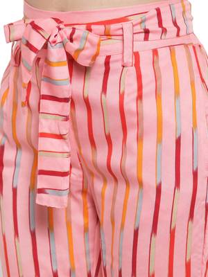 Pink plain Rayon trousers 5
