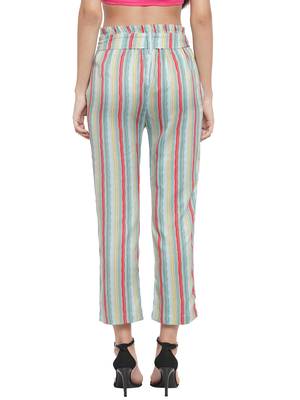 grey plain Rayon trousers 4