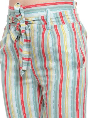 grey plain Rayon trousers 5
