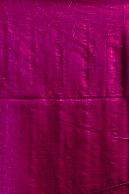 Yellow Blended Cotton Saree With Gheecha Stripes And Magenta Pallu 3