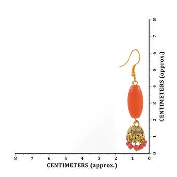 Saizen Multicolor Gold-Plated Combo Of 3 Jhumki Earrings For Women 3