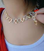 Gold zircon  necklaces