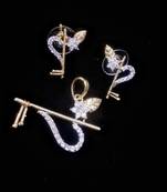 Gold zircon  necklaces