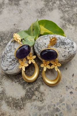 Purple earrings 1