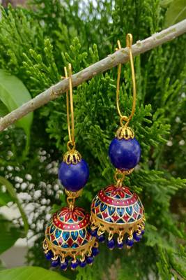 Blue jhumkas 1