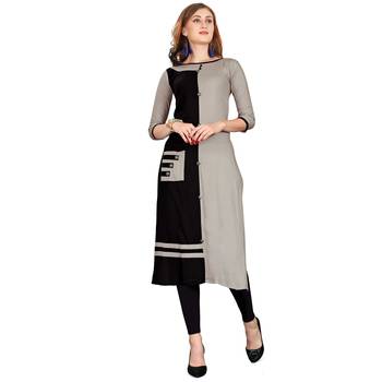 Black plain cotton kurtas-and-kurtis 1