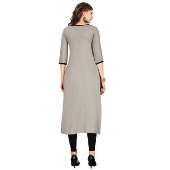 Black plain cotton kurtas-and-kurtis 3