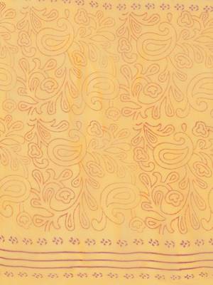 Yellow Handblock Print Palazzo Suit Set 2