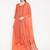 Orange Handblock Print Palazzo Suit Set