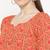 Orange Handblock Print Palazzo Suit Set