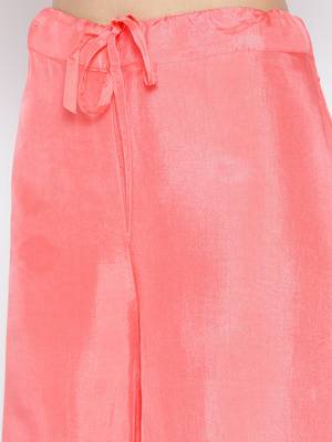 Peach Opada Silk Handwork Banarasi Dupatta Suit 3