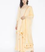 Cream Gota Work sharara Suit Set