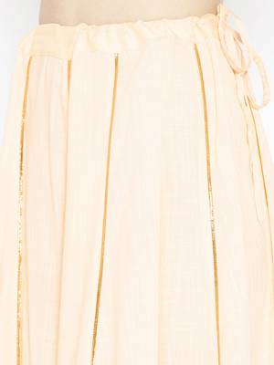 Cream Gota Work sharara Suit Set 3