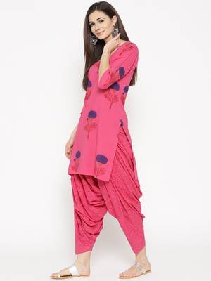 Rani Handblock Print Patiala Suit Set 5
