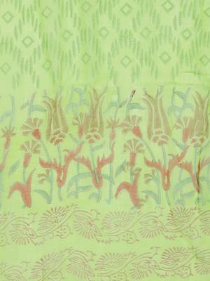 Green Handblock Print Patiala Suit Set 3