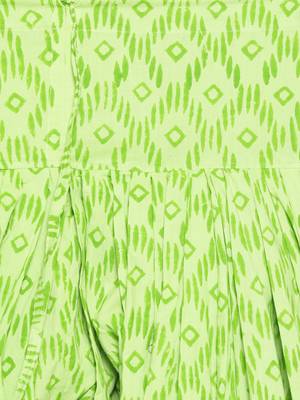 Green Handblock Print Patiala Suit Set 4