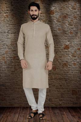 Brown Stylish And Fancy Kurta Pyjama 1