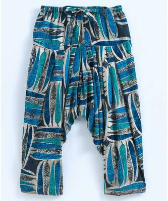 Blue Semi Patiala Salwar With Pink Top And Blue Contrast Dupatta 4