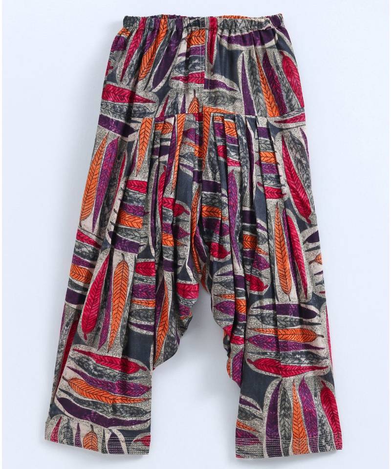 Orange And Pink Semi Patiala Salwar With Pink Top And Orange Dupatta