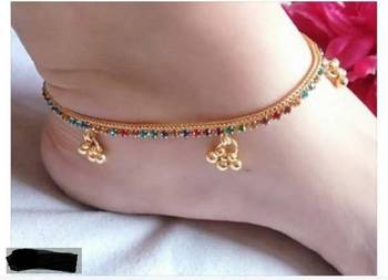 Multicolor diamond anklets 1
