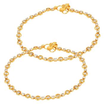 White diamond anklets 1