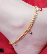 Multicolor diamond anklets