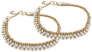 White diamond anklets 1