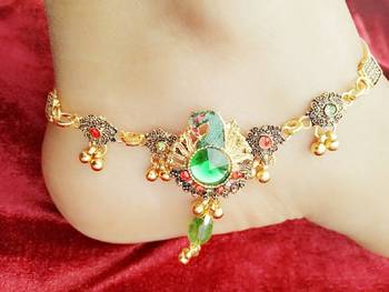 Multicolor diamond anklets 1