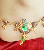 Multicolor diamond anklets