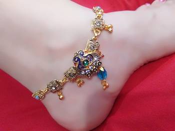 Multicolor diamond anklets 1