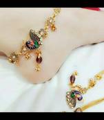 Multicolor diamond anklets