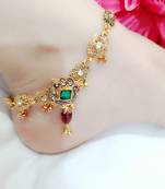 Multicolor diamond anklets