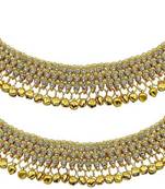 White diamond anklets