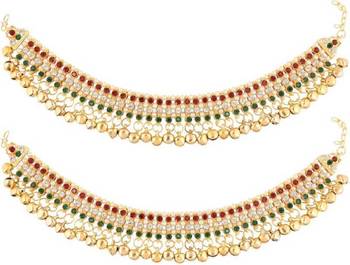 Multicolor diamond anklets 1