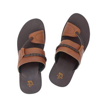 Black Brown Tan Mens Leather Chappal 1